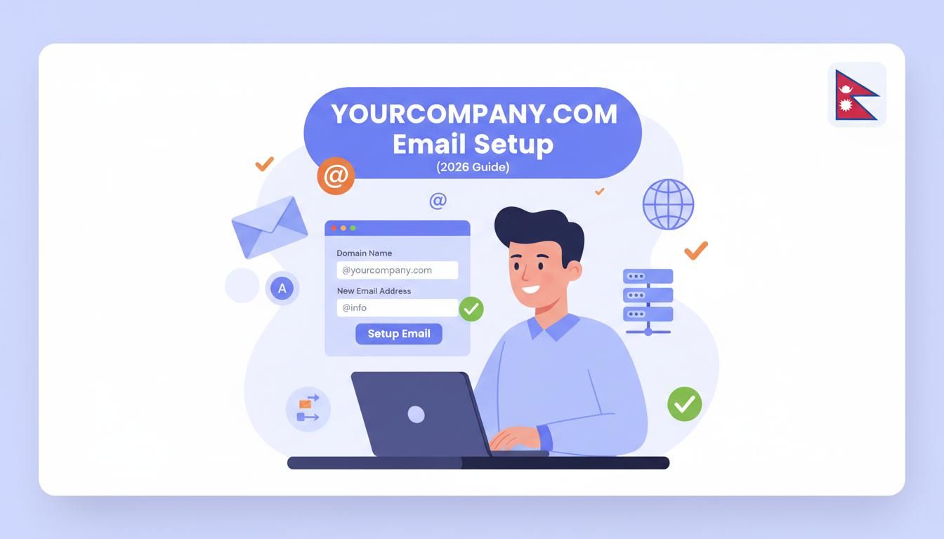 custom domain email in nepal from roomie workspace app