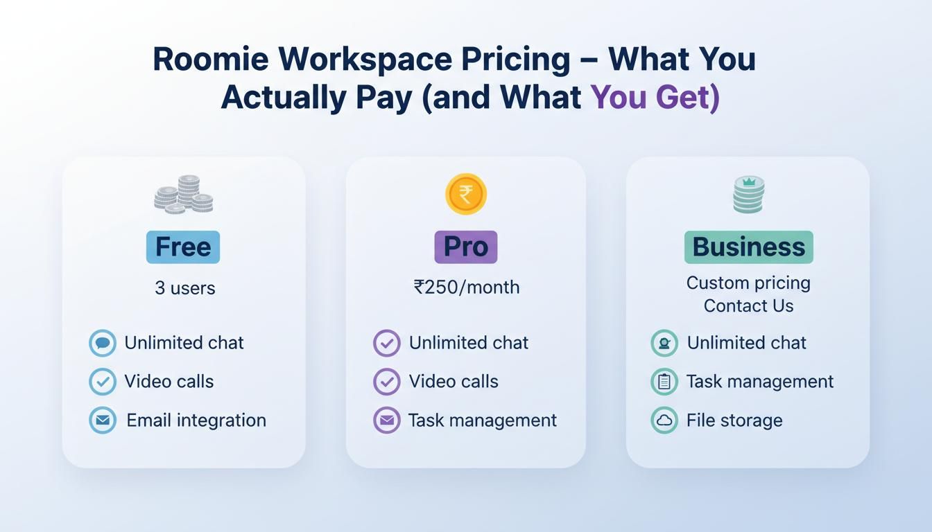 roomie workspace app pricing