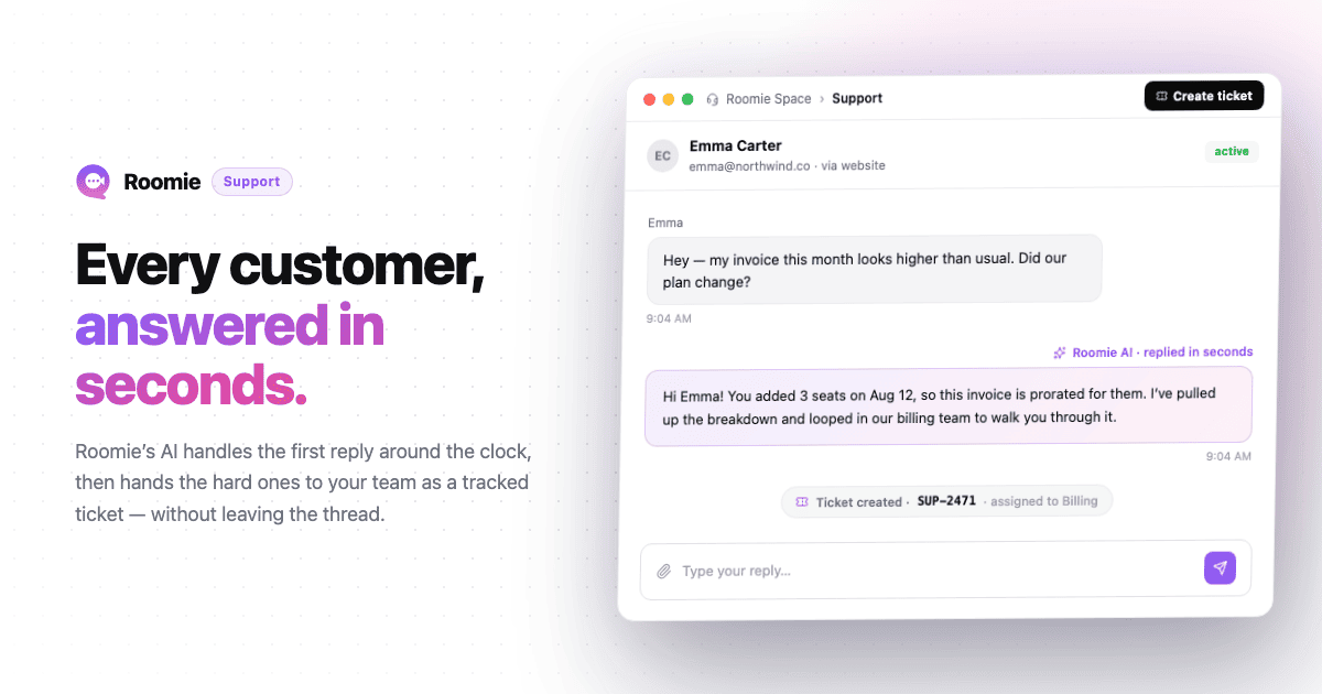 How to Set Up Live Chat Customer Support on Your Website with Roomie